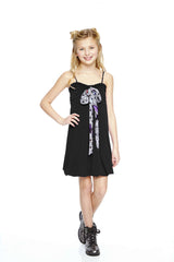 Girls Diamond Lips Halter Bubble Dress