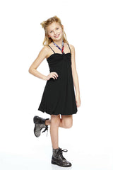 Girls Diamond Lips Halter Bubble Dress