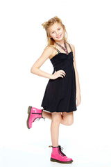 Girls Multi Glitter Halter Bubble Dress