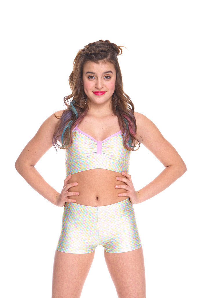Girls Pastel Snake Bandeau Halter