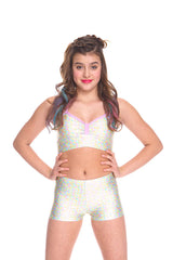 Girls Pastel Snake Dance Shorts