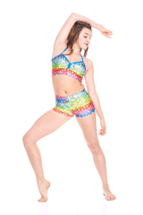 Girls Emoji Rainbow Bandeau Halter