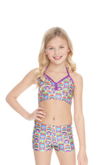 Girls Warhol Monkeys Bandeau Halter