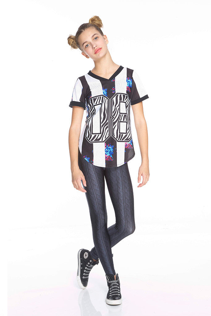Girls Zebra Jersey