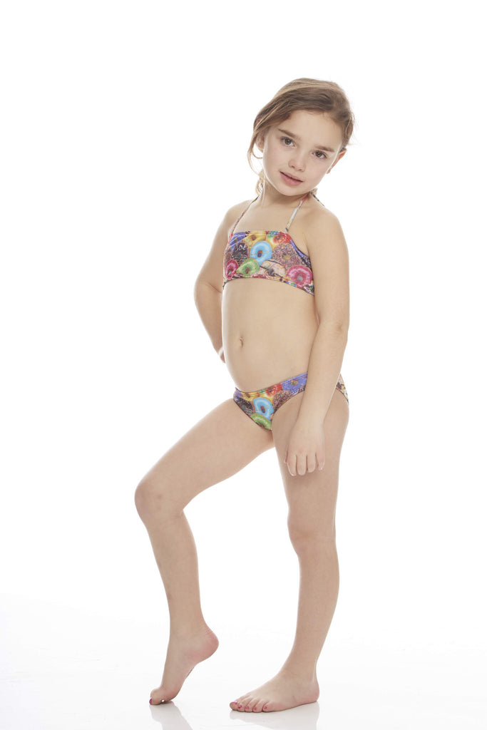 Kids Stacked Donuts Bandeau Bikini