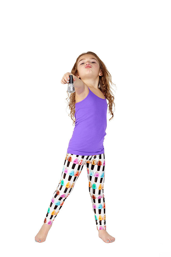 Kids Nail Polish Leggings