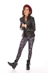 Womens Black Triangles Leggings