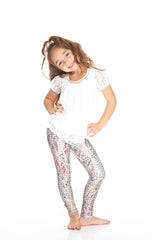 Kids Nana's Pearls Leggings