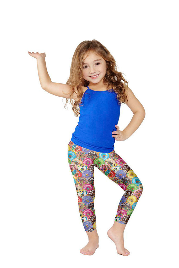Kids Stacked Donuts Leggings