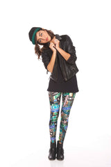 Womens Street Signs Leggings