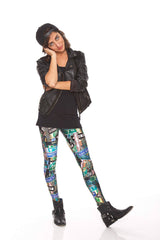 Womens Street Signs Leggings