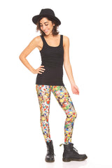 Womens Vintage Mosaic Leggings