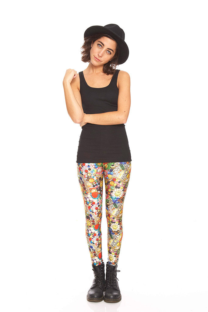 Womens Vintage Mosaic Leggings