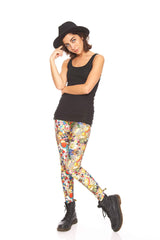 Womens Vintage Mosaic Leggings