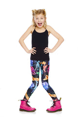 Girls Electric Animals Leggings