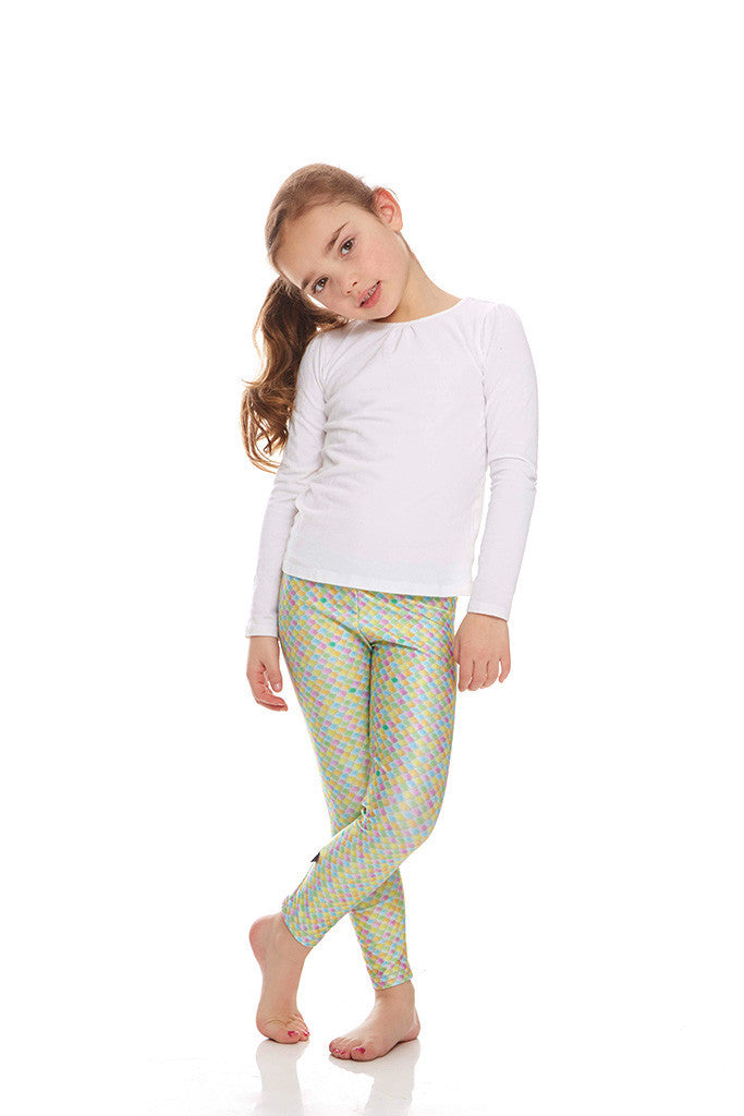 Kids Pastel Snake Leggings