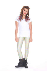 Girls Pastel Snake Leggings