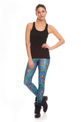 Womens Peacock Leggings