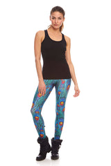 Womens Peacock Leggings