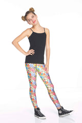 Girls Stacked Donuts Leggings