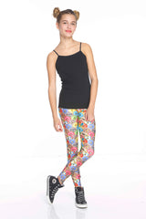 Girls Stacked Donuts Leggings