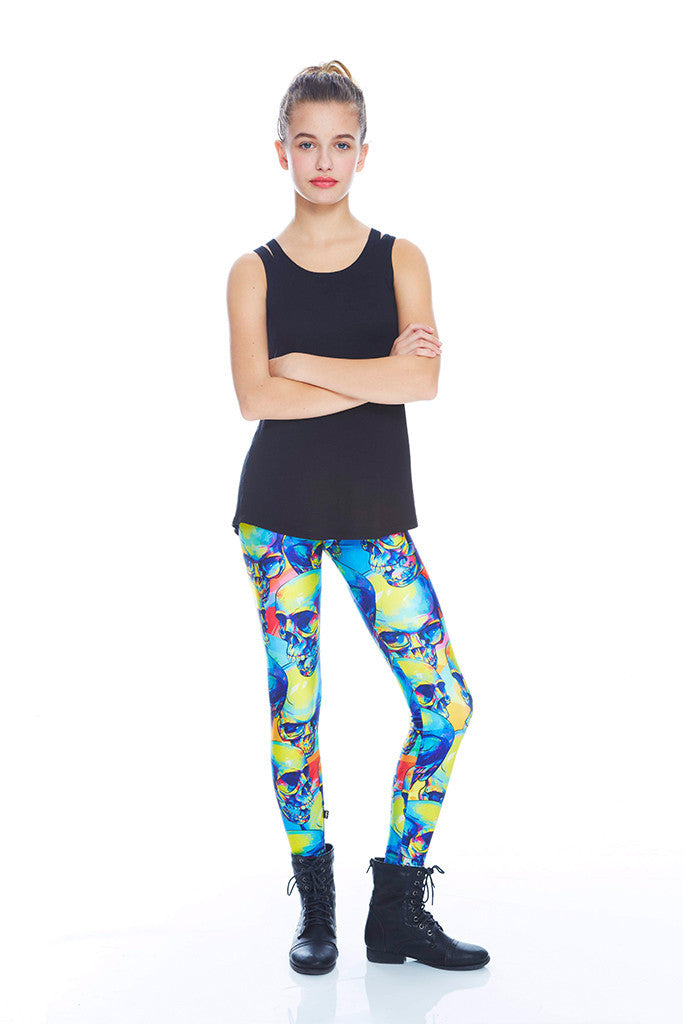 Girls Talking Skulls Leggings