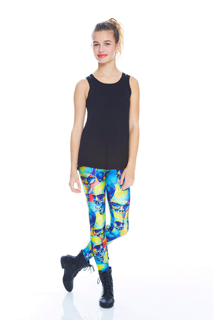 Girls Talking Skulls Leggings