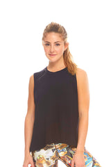 Womens Black Muscle Tank