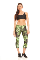 Womens Kale Performance Capri Leggings