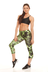 Womens Kale Performance Capri Leggings