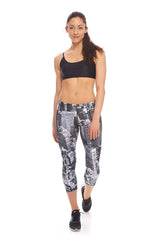 Womens Above NYC Performance Capri Leggings