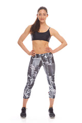 Womens Above NYC Performance Capri Leggings