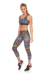 Womens Emoji Performance Capri Leggings