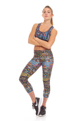 Womens Emoji Performance Capri Leggings