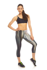 Womens Mysterious Forest Performance Capri Leggings