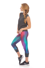 Womens Northern Lights Performance Capri Leggings