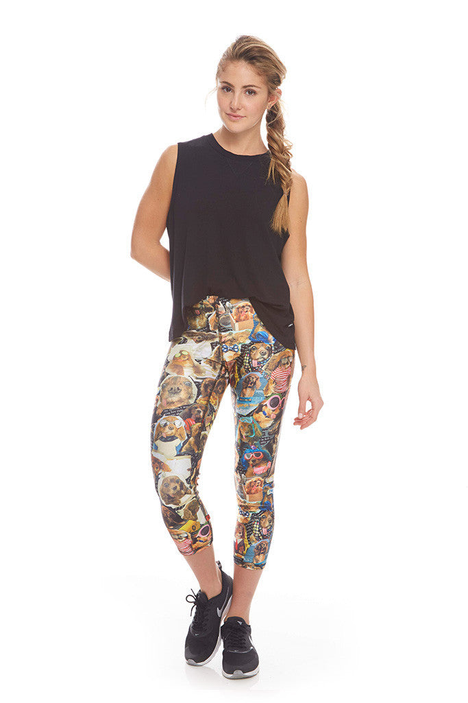 Womens Toast Performance Capri Leggings