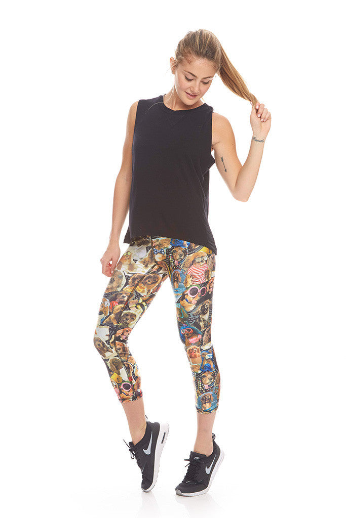 Womens Toast Performance Capri Leggings