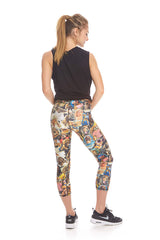 Womens Toast Performance Capri Leggings