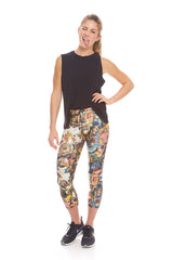 Womens Toast Performance Capri Leggings