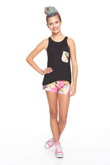 Girls Toaster Party Pocket Tank