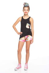 Girls Toaster Party Pocket Tank