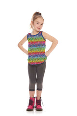 Kids Rainbow Emoji Racerback Tank