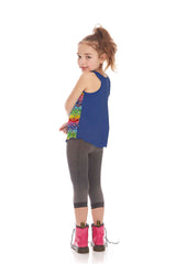 Kids Rainbow Emoji Racerback Tank