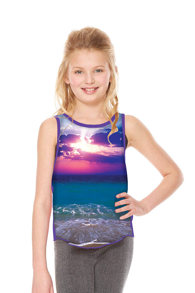 Girls Sunset Racerbank Tank
