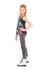 Girls Electric Animals Racerback Tank