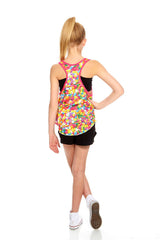 Girls Funfetti Sprinkles Racerback Tank