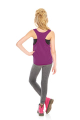 Girls Glitter Cake Racerback Tank