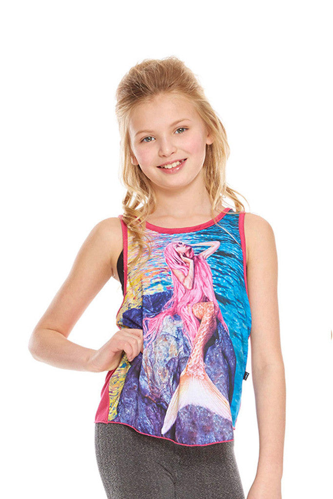Girls Mermaid Racerback Tank