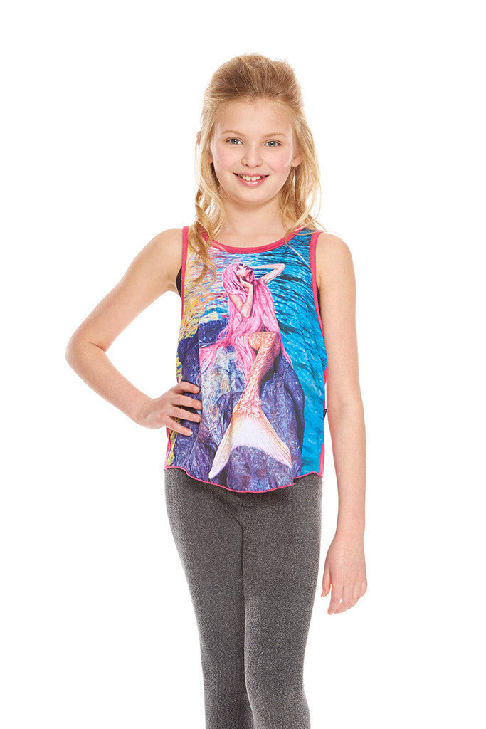 Girls Mermaid Racerback Tank
